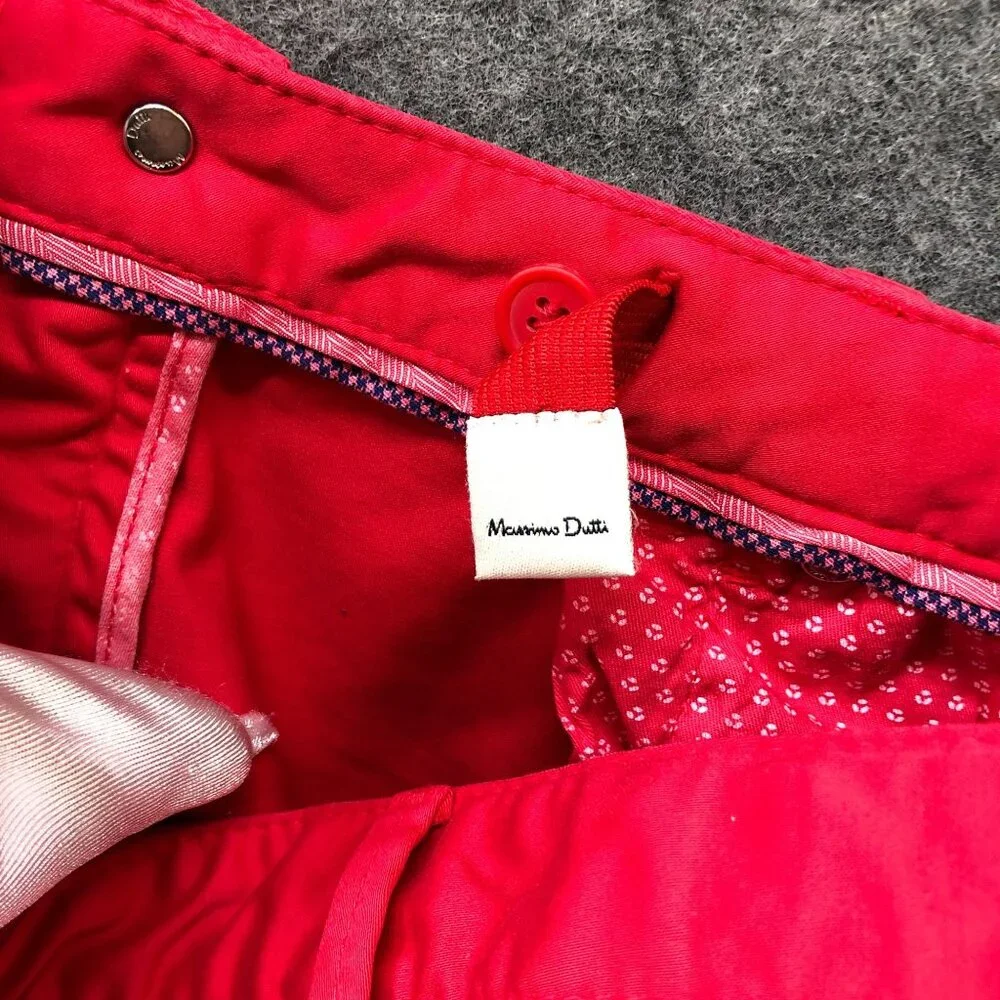 Massimo Dutti Girls 13/14 Skinny Jeans Red‎ Adjustable Waist Chino Pant Youth